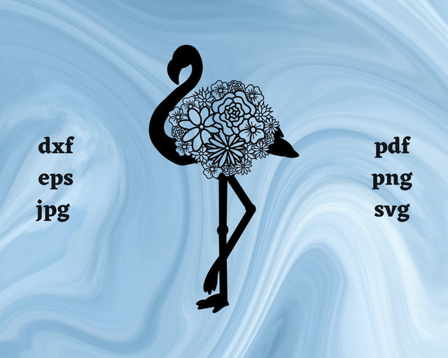 Flamingo Mandala SVG Cut File SVG Northern Light SVG 