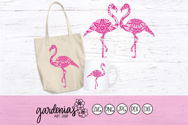 Flamingo Mandala SVG Gardenias Art Shop 