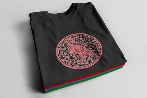 Flamingo Mandala Svg SVG zafrans studio 