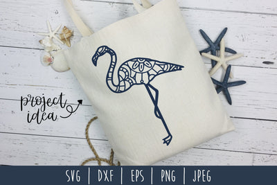 Flamingo Mandala Zentangle SVG SavoringSurprises 