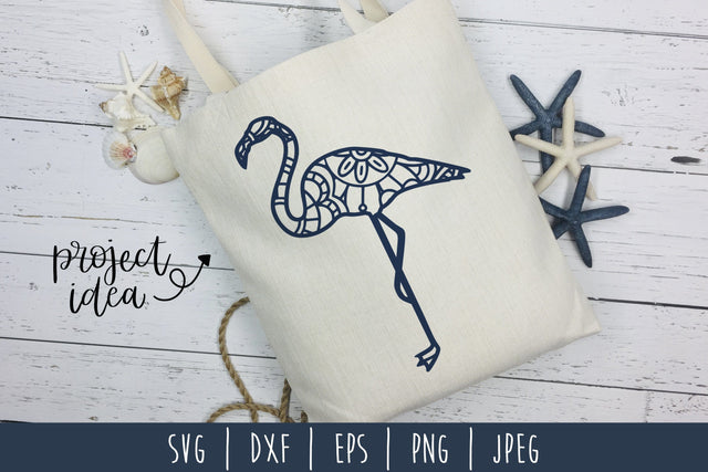 Flamingo Mandala Zentangle SVG SavoringSurprises 