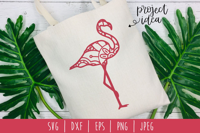 Flamingo Mandala Zentangle SVG SavoringSurprises 