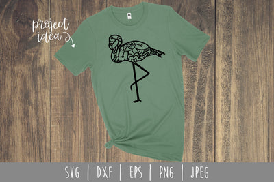 Flamingo Mandala Zentangle SVG SavoringSurprises 