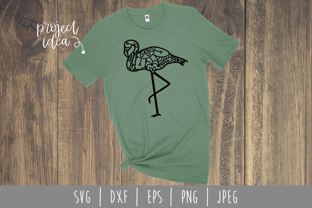 Flamingo Mandala Zentangle SVG SavoringSurprises 