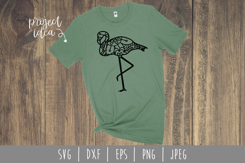 Flamingo Mandala Zentangle SVG SavoringSurprises 