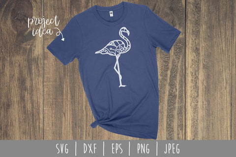 Flamingo Mandala Zentangle SVG SavoringSurprises 
