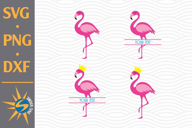 Flamingo Monogram SVG, PNG, DXF Digital Files Include SVG SVGStoreShop 