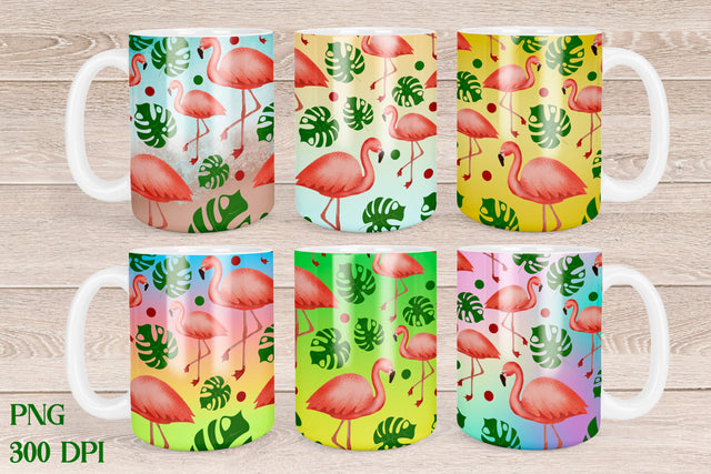 Flamingo mug design | Summer mug sublimation Sublimation Svetana Studio 