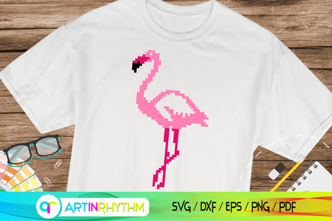 Flamingo pixel svg SVG Artinrhythm shop 
