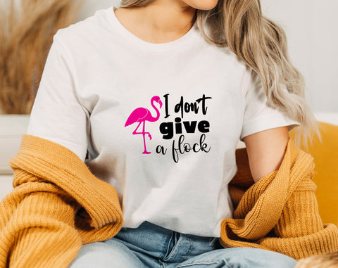 Flamingo Quotes SVG Bundle, 6 Designs, Flamingo Shirt SVG, Be Flamazing SVG, In A Flock Full Of Pigeons Be A Flamingo SVG, I Don't Give A Flock SVG SVG HappyDesignStudio 