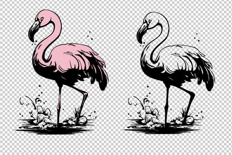 Flamingo splash SVG file SVG Boertiek 