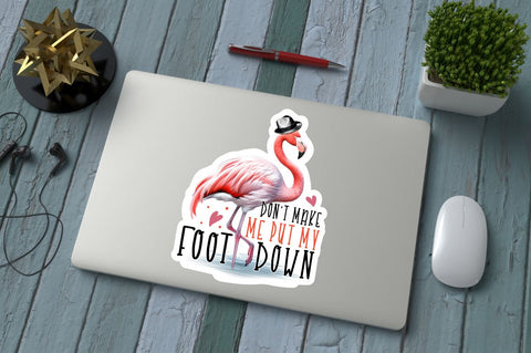 Flamingo Stickers Bundle Sublimation Regulrcrative 