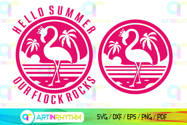 Flamingo summer svg SVG Artinrhythm shop 