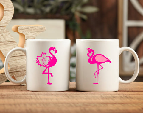 Flamingo SVG Bundle - 40 Designs, Flamingo PNG, Flamingo Cut Files for Cricut, Silhouette, Flamingo Monogram SVG SVG HappyDesignStudio 