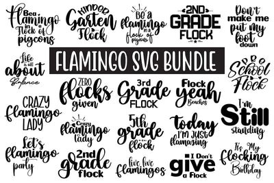 Flamingo SVG Bundle, Bird SVG Bundle SVG orpitasn 