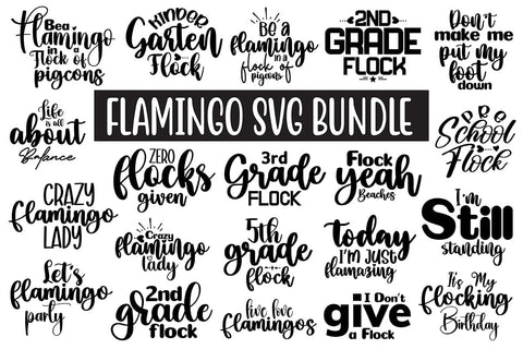Flamingo SVG Bundle, Bird SVG Bundle SVG orpitasn 