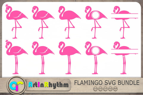 Flamingo Svg Bundle, Pink Flamingo Svg, Flamingo Cliparts, Flamingo Svg Cut Files, Flamingo Monograms SVG Artinrhythm shop 