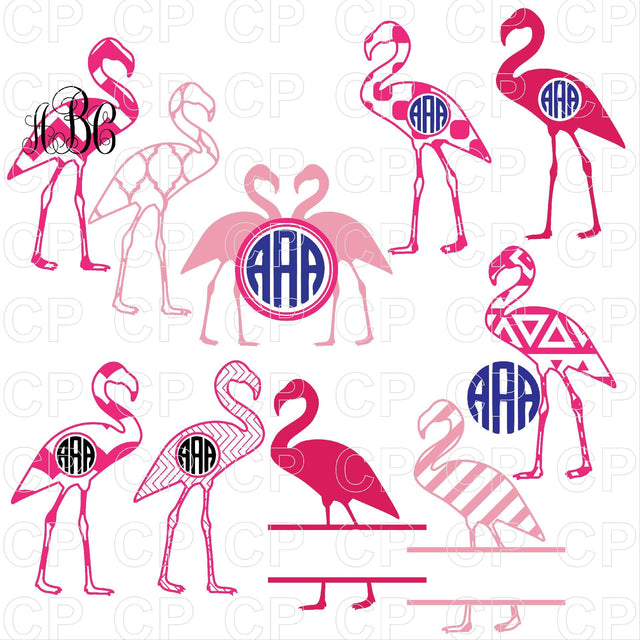 Flamingo SVG Bundle SVG cutperfectstudio