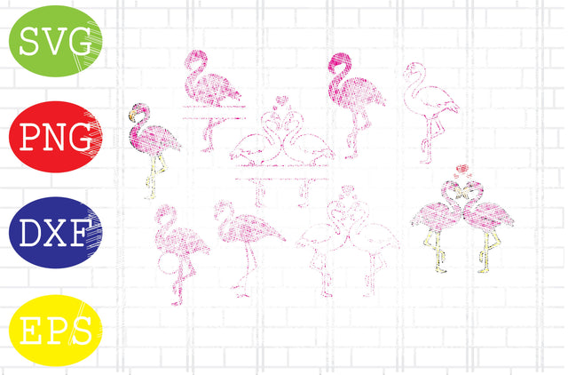 Flamingo Svg, Pink Flamingo Svg, Flamingo Svg Bundle, Flamingo Monogram Svg, Flamingo Summer Svg, Flamingo Clipart Svg SVG DigitalSvgFiles 