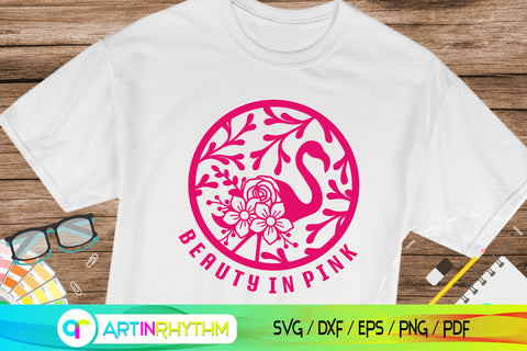 Flamingo svg t-shirt, beauty in pink SVG Artinrhythm shop 
