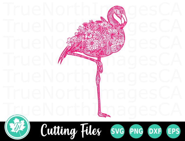 Flamingo SVG | Zentangle SVG | Mandala SVG SVG TrueNorthImagesCA 