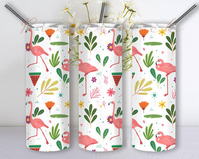 Flamingo Tumbler, Flamingo 20 oz Skinny Tumbler Sublimation Designs, Flamingo PNG, Flamingo Gifts For Her, Flamingo Tumblers Sublimation PixelChick 