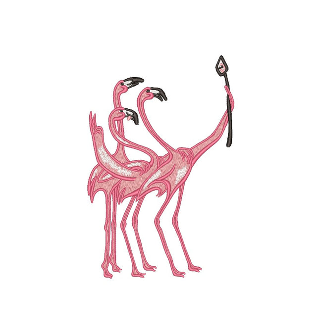 Flamingos Embroidery Design, Flamingo Summer Embroidery Design Embroidery/Applique DESIGNS Nino Nadaraia 