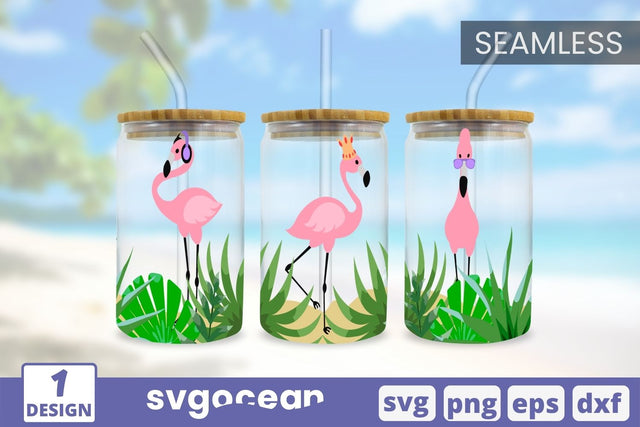 Flamingos Libbey Wrap SVG SVG SvgOcean 