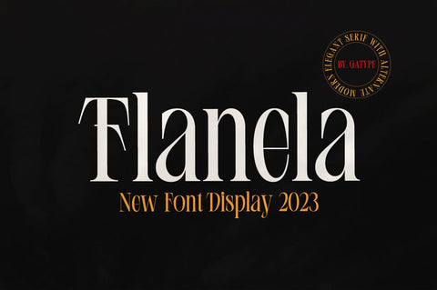 Flanela Font gatype 