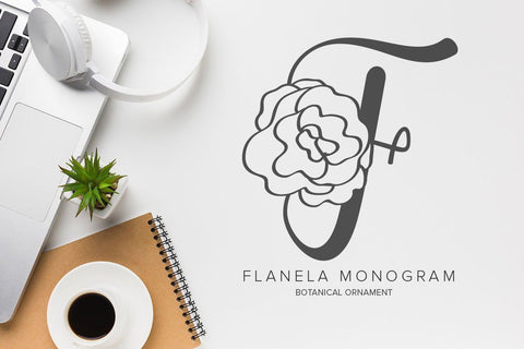 Flanela Monogram SVG yumnatype 