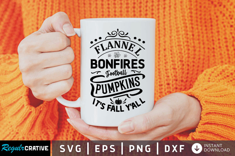 flannel bonfires football SVG SVG Regulrcrative 