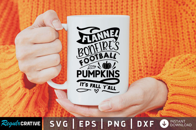 flannel bonfires football svg SVG Regulrcrative 