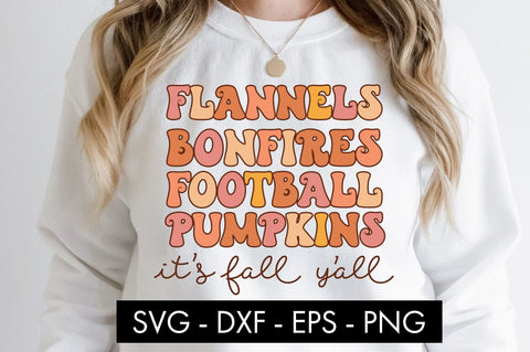 Flannels Bonfires Football Pumpkins SVG Cut File PNG SVG Freeling Design House 