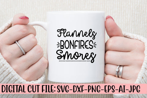 Flannels Bonfires Smores SVG Cut File SVG Syaman 
