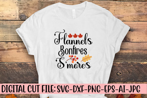 Flannels Bonfires S'mores SVG Design SVG Syaman 
