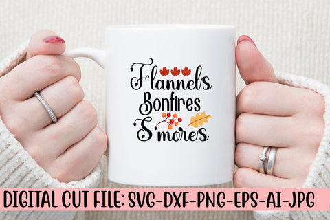 Flannels Bonfires S'mores SVG Design SVG Syaman 