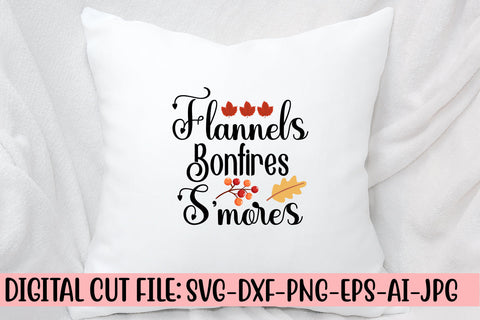 Flannels Bonfires S'mores SVG Design SVG Syaman 