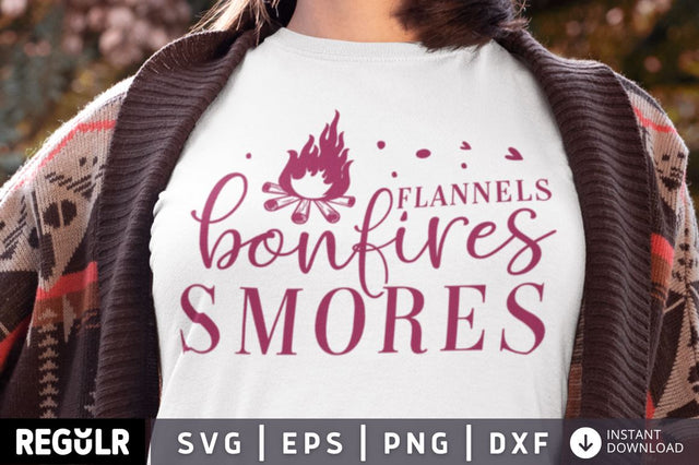 Flannels bonfires smores SVG SVG Regulrcrative 