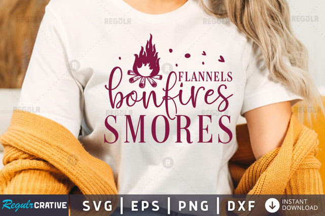 Flannels bonfires smores SVG SVG Regulrcrative 
