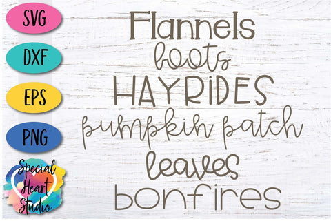 Flannels, Boots, Hayrides SVG Special Heart Studio 