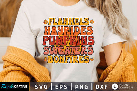 Flannels hayrides pumpkins SVG SVG Regulrcrative 