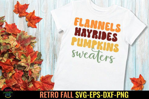 Flannels Hayrides SVG I Retro Fall SVG I Autumn SVG I Groovy Fall SVG Happy Printables Club 