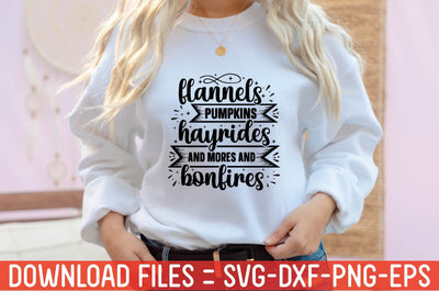 flannels pumpkins hayrides and mores and bonfires SVG farhad farhad 