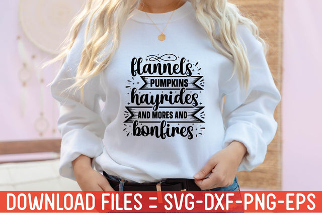 flannels pumpkins hayrides and mores and bonfires SVG farhad farhad 