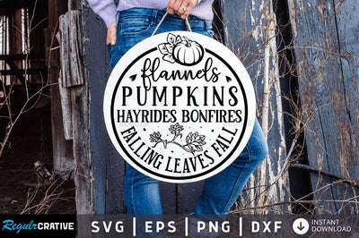 Flannels pumpkins hayrides bonfires SVG SVG Regulrcrative 