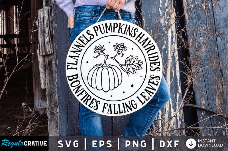 Flannels pumpkins hayrides SVG SVG Regulrcrative 