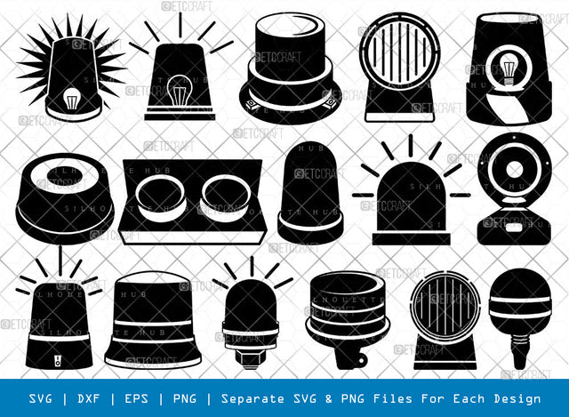 Flashing Light SVG, Light Silhouette, Torch Svg, Torch Light Svg, Flashlight Svg, Light Bulb Svg, Electricity Svg, Light Icons Svg, Light Bundle, SVG ETC Craft 