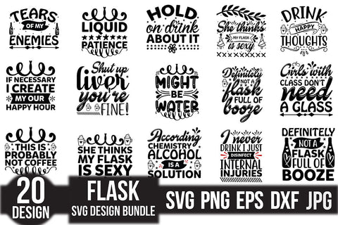 flask svg design bundle SVG Rupkotha 