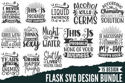 Flask Svg Design Bundle SVG Rupkotha 