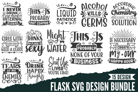 Flask Svg Design Bundle SVG Rupkotha 